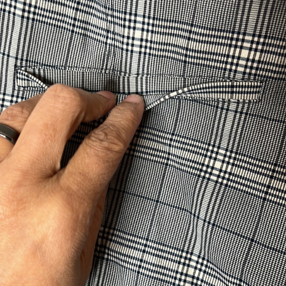 Simple Vera Wang Women Black White Checkered Stretch Pants XXL 2XLARGE PLUS SIZE - Picture 4 of 9